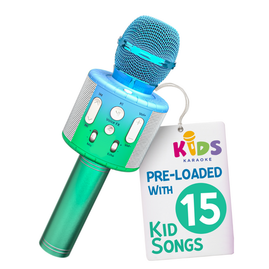 Kids Karaoke Microphone - Blue/Green