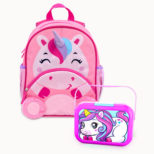 Unicorn Backpack & Bento Box Bundle