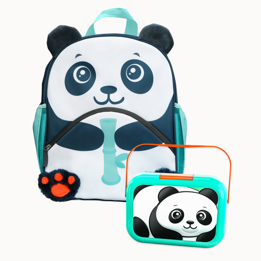 Panda Backpack & Bento Box Bundle